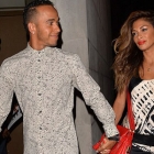  Nicole Scherzinger and Lewis Hamilton Sported in Monochromatic Ensembles