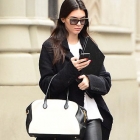 Kendall Jenner looks leggy in leather Pants