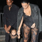 Kim Kardashian, Kayne west and North