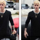 Justin Bieber new look and dyed hair