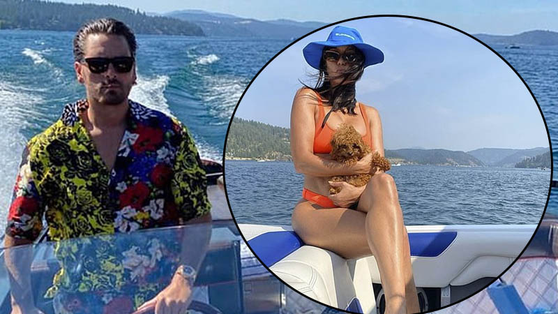  Kourtney Kardashian puts her signature Kardashian curves on display in nude velvet bikini as she takes a pre-Thanksgiving dip