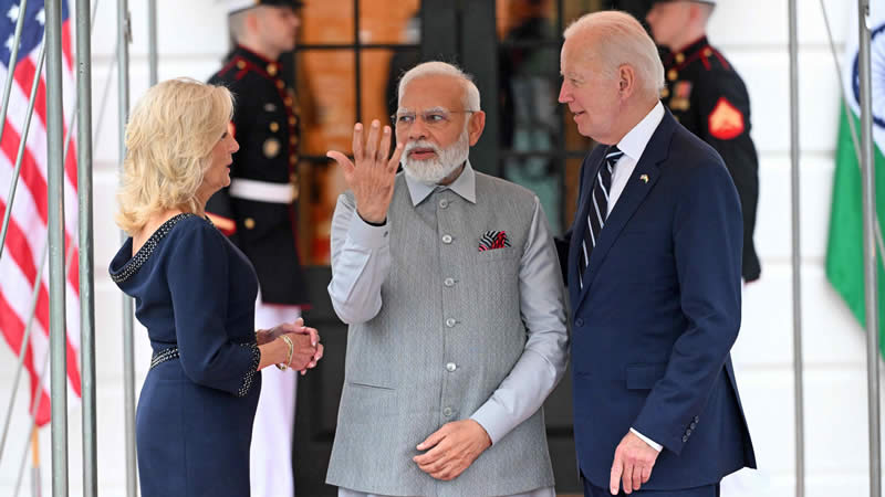 Joe Biden and Narendra Modi