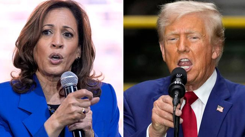 kamala harris and trump