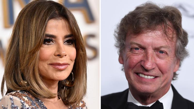 Paula Abdul and Nigel Lythgoe